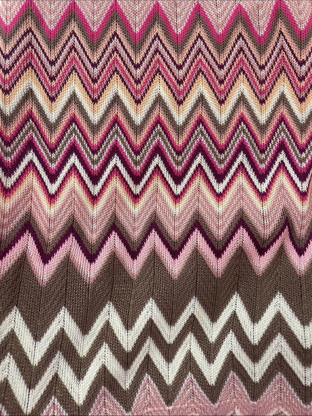 Missoni Pink Zigzag Knit A-Line Dress - Picture 4 of 5